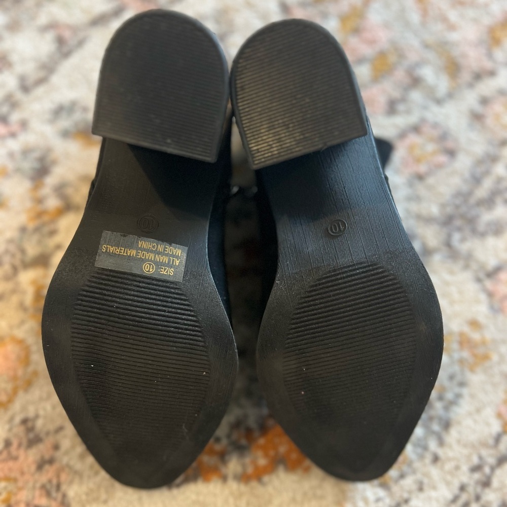 Martella Black Suede Ankle Booties - Picture 8 of 10